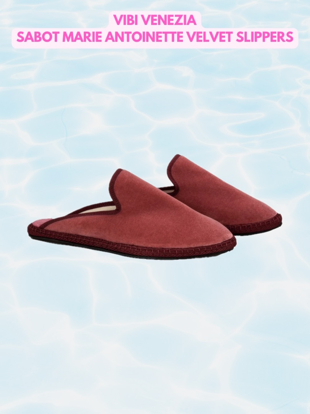 Vibi Venezia Sabot Marie
Antoinette Velvet Slippers